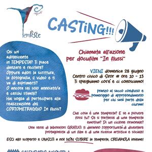Casting!!! Chiamata all'azione per docufilm “in flussi”