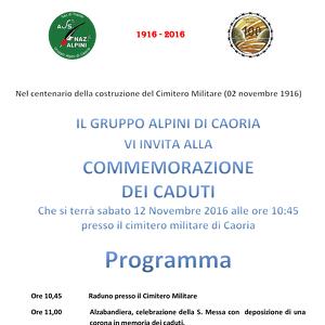Commemorazione dei caduti della grande Guerra