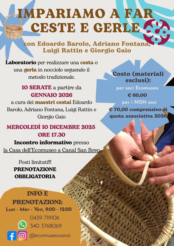 Impariamo a far ceste e gerle