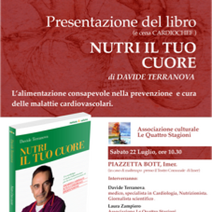 PRESENTAZIONE LIBRO "NUTRI IL TUO CUORE" del Cardiologo Dott. Davide Terranova