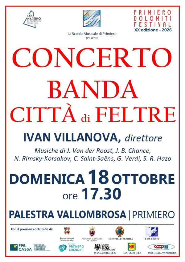 CONCERTO della BANDA CITTA' DI FELTRE