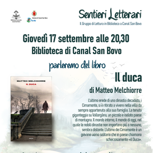 Sentieri Letterari a settembre