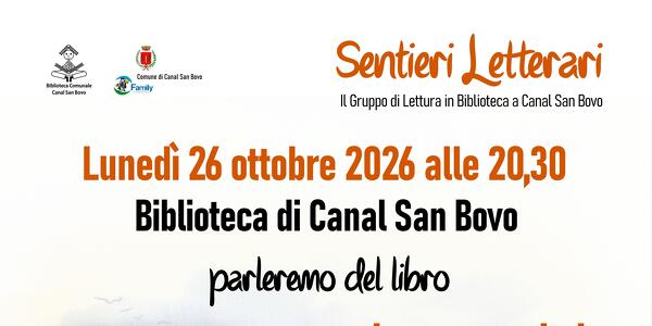 Sentieri Letterari - incontro di ottobre
