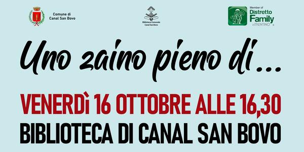 Uno zaino pieno di...