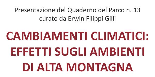 Presentazione del nuovo "Quaderno del Parco" 