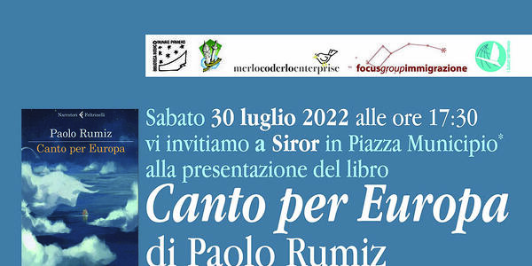 presentazione del libro CANTO PER L'EUROPA ___ di Paolo Rumiz 