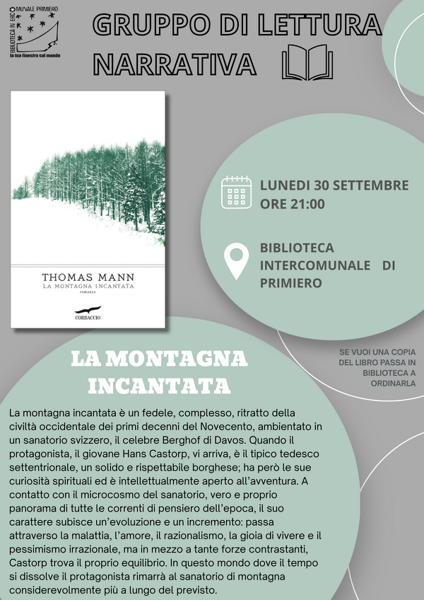 Incontro su "La montagna incantata" di Thomas Mann