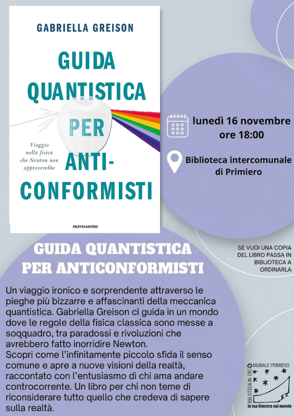 Incontro su "Guida quantistica per anti-conformisti" di Gabriella Greison