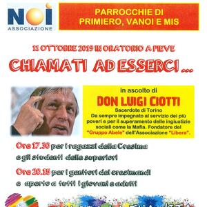 Incontro con Don Luigi Ciotti