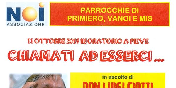 Incontro con Don Luigi Ciotti