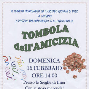 Tombola dell'amicizia